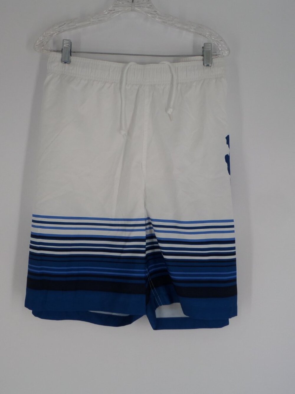 Trader Bay Men's Swim Shorts White and Blue Size XXL NWOT